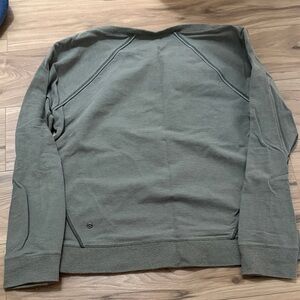 lululemon athletica Olive Green Crewneck Sweatshirt